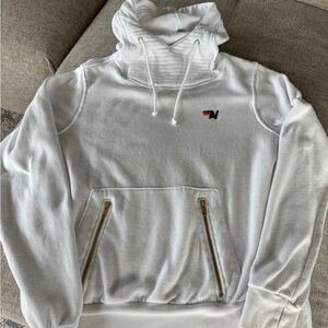 Aviator Nation White Cowl Neck Sweater